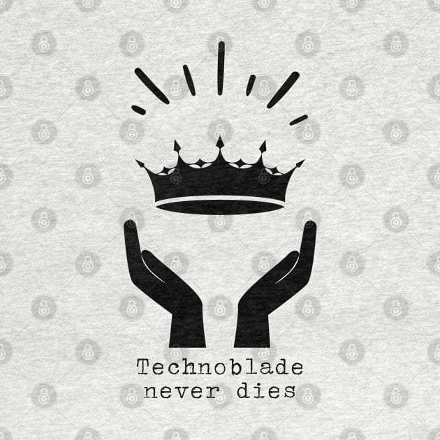 Technoblade never dies (Black) - Techonoblade by cheesefries